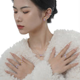 F.I.N.S Original Candy S925 Silver Crystal Earrings