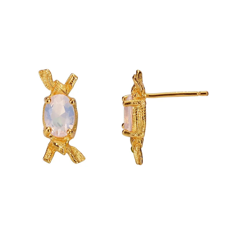 F.I.N.S Original Candy S925 Silver Crystal Earrings