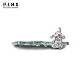 F.I.N.S Ghost Hairpin S925 Wacky Halloween Series Barrettes Hair Clip