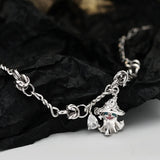 Halloween Magic Hat Ghost Silver Bracelet