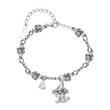 Halloween Magic Hat Ghost Silver Bracelet