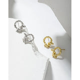 F.I.N.S Original Irregular Rattan S925 Sterling Silver Stud Earrings