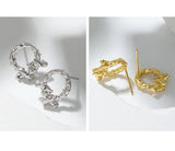 F.I.N.S Original Irregular Rattan S925 Sterling Silver Stud Earrings