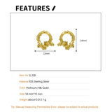 F.I.N.S Original Irregular Rattan S925 Sterling Silver Stud Earrings