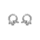 F.I.N.S Original Irregular Rattan S925 Sterling Silver Stud Earrings