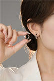 F.I.N.S Irregular Round 100% S925 Sterling Silver Hoop Earrings