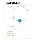 F.I.N.S Marine Series Round S925 Silver Bracelets for Women Concave Hand Jewelry