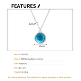 F.I.N.S Marine Series Enamel 925 Sterling Silver Necklace Woman