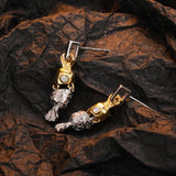 S925 Sterling Silver Candy Drop Earrings Relief Piercing Ear Jewelry