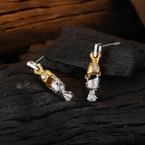 S925 Sterling Silver Candy Drop Earrings Relief Piercing Ear Jewelry