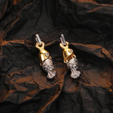 S925 Sterling Silver Candy Drop Earrings Relief Piercing Ear Jewelry