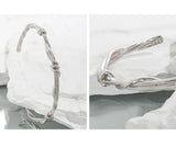 F.I.N.S Original Winding Vines Pure S925 Sterling Silver Open Adjustable Bangle