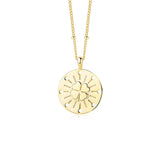 925 Sterling Silver Clover Necklace Round Coin Pendant Fine Jewelry