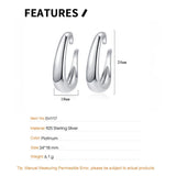 S925 Silver Earcuffs for Women C-Shaped Minimalist Jewelry