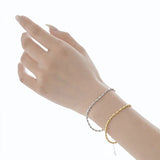 S925 Sterling Silver Oval Bead Bracelet Minimalist Fine Jewelry