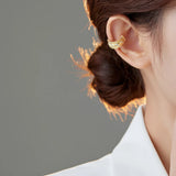 S925 Silver Zircon Earrings No Ear Hole Wide Earcuff Catilage Jewelry