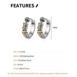 F.I.N.S S925 Silver Relief Beads Hoop Earrings Retro Round Ear Buckle