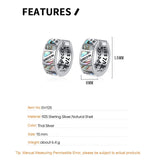 F.I.N.S S925 Sterling Silver Abalone Shell Earrings