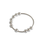 S990 Silver Beads Rings for Women - 990 Ladies Rings