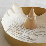 S990 Silver Beads Rings for Women - 990 Ladies Rings