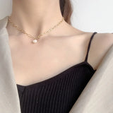 F.I.N.S Freshwater S925 Silver Necklace Female Clavicle Chain