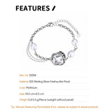 Baroque Pearl Bracelet S925 Sterling Silver Layered Chains