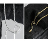 S925 Sterling Silver Starlight Clavicle Chain Necklace