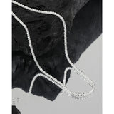 S925 Sterling Silver Starlight Clavicle Chain Necklace