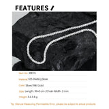S925 Sterling Silver Starlight Clavicle Chain Necklace