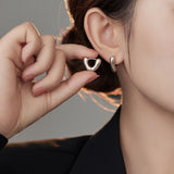 F.I.N.S V-Shaped Retro S925 Silver Earrings Piercing Jewelry