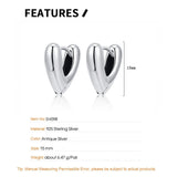 F.I.N.S V-Shaped Retro S925 Silver Earrings Piercing Jewelry