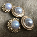 Big Pearl Geome Earrings Chunky Statement Christmas