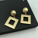 Punk Square Geo Chunky Earrings Ladies Club Show Earring