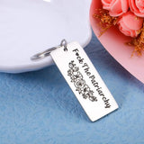 F**k The Patriarchy Keychain Inspirational Gift Women Feminist