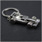 F1 Racing Keychain Silver Key Buckle Car Key Chain Men's Jewelry