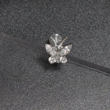 F136 Titanium Zirconia Butterfly Earrings 16g Ear Bone Nail Lip Stud