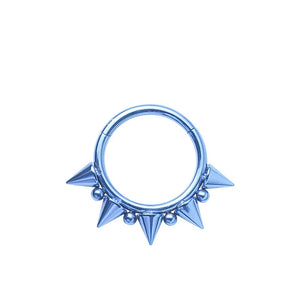 F136 Titanium Gothic Nose Piercing 14G 16G Pointed Cone Ring Cartilage