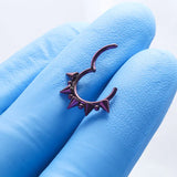 F136 Titanium Gothic Nose Piercing 14G 16G Pointed Cone Ring Cartilage