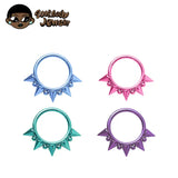F136 Titanium Gothic Nose Piercing 14G 16G Pointed Cone Ring Cartilage
