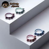 F136 Titanium Gothic Nose Piercing 14G 16G Pointed Cone Ring Cartilage