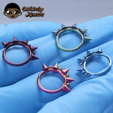 F136 Titanium Gothic Nose Piercing 14G 16G Pointed Cone Ring Cartilage