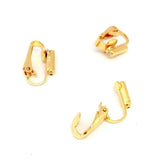 10 Clip-on Earring Converters for Non-Pierced Ears - Silver