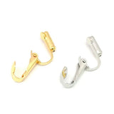 10 Clip-on Earring Converters for Non-Pierced Ears - Silver