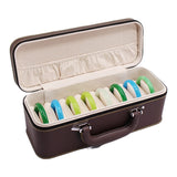 Small PU Leather Travel Organiser Portable Jewelry Organizer