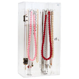 Acrylic Jewelry Display Case with Stainless Steel Hinge