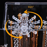Acrylic Jewelry Display Case with Stainless Steel Hinge