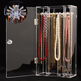 Acrylic Jewelry Display Case with Stainless Steel Hinge