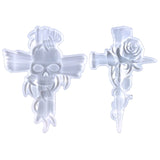 F19D 2Pcs Wall Hanging Semi-stereoscopic Moulds for Home Decor