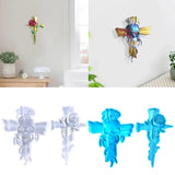 F19D 2Pcs Wall Hanging Semi-stereoscopic Moulds for Home Decor