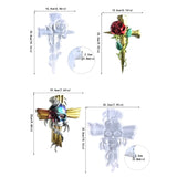 F19D 2Pcs Wall Hanging Semi-stereoscopic Moulds for Home Decor